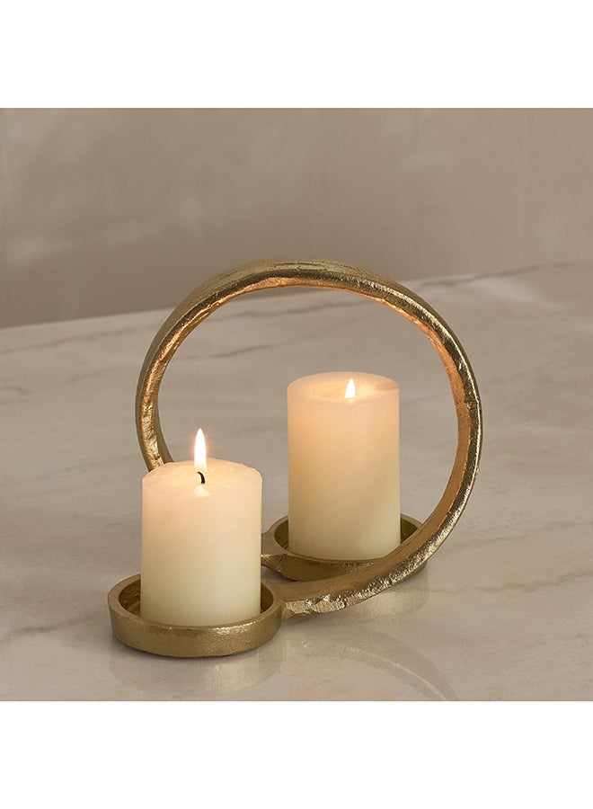Home Box Gold Decorative T-Light Holder for Home - Image 1